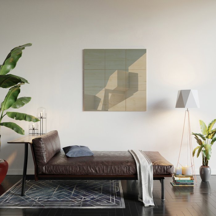 Minimal Architecture Lines And Shadowas Wood Wall Art Gallery Image 2