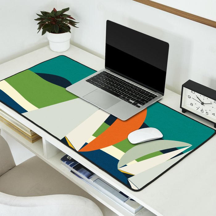 mid century sails Desk Mat Gallery Image 2