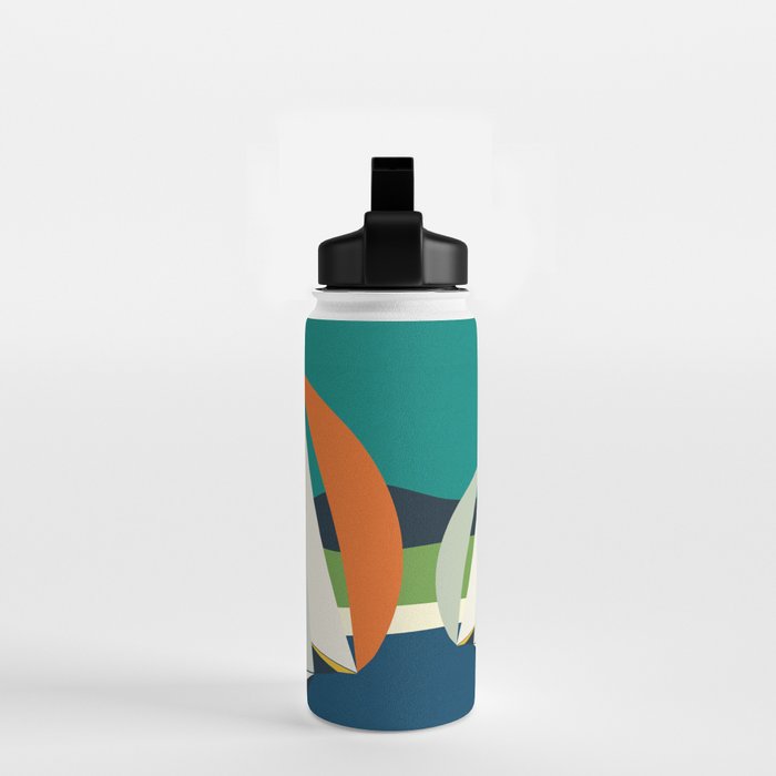 mid century sails Water Bottle Gallery Image 2