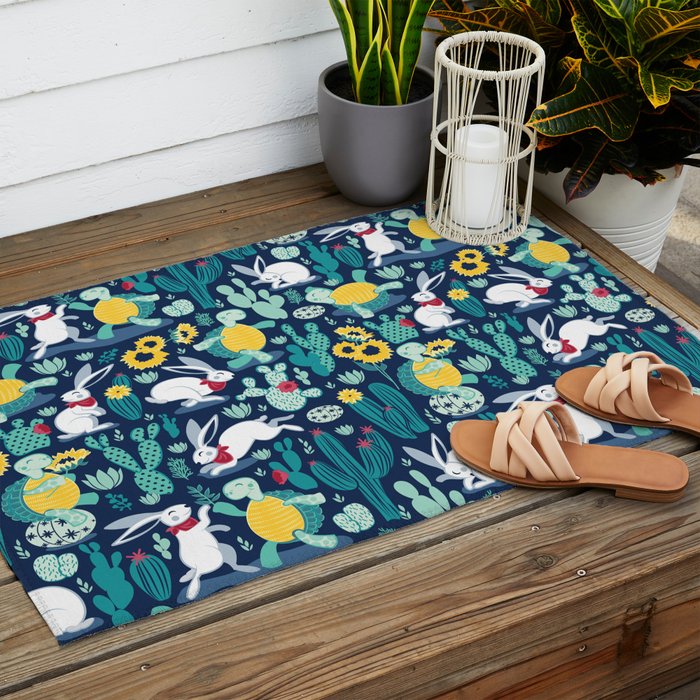 The tortoise and the hare Outdoor Rug Gallery Image 2