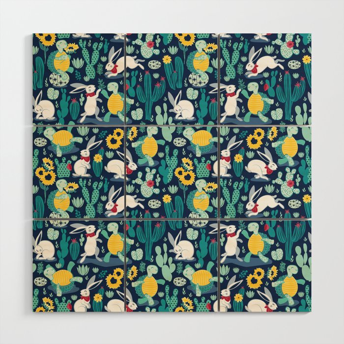 The tortoise and the hare Wood Wall Art Gallery Image 1