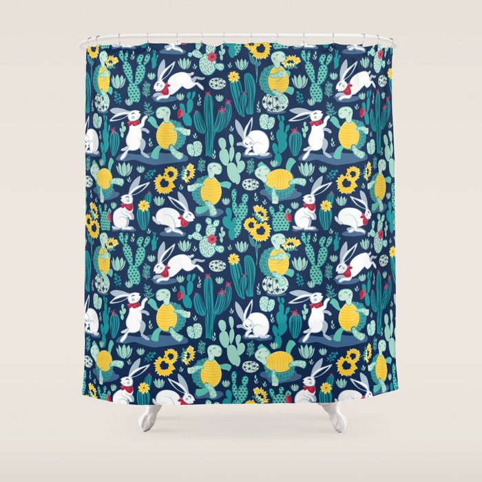 The tortoise and the hare Shower Curtain Gallery Image 1