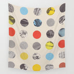 Paper Pattern / Circles Wall Tapestry Gallery Image 4