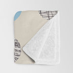 Paper Pattern / Circles Throw Blanket Gallery Image 3