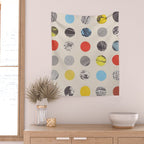 Paper Pattern / Circles Wall Tapestry Gallery Image 2
