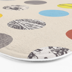 Paper Pattern / Circles Bath Mat Gallery Image 3