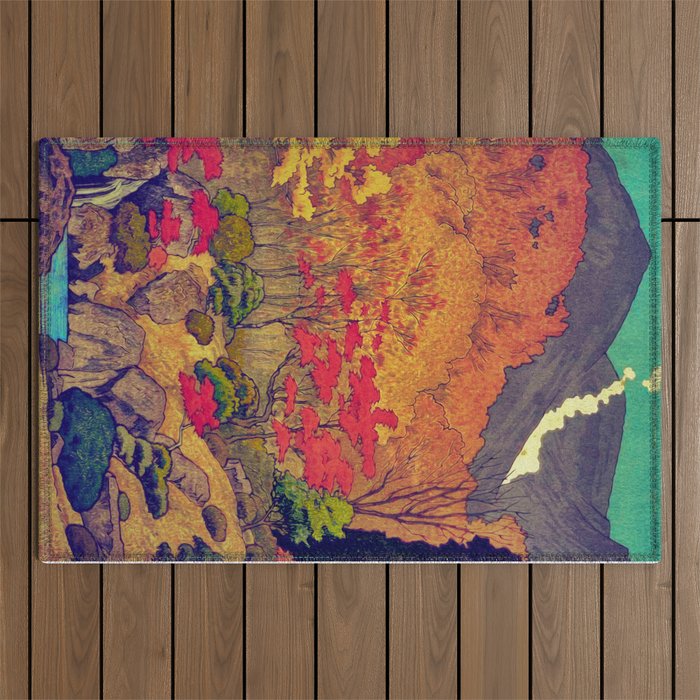 Autumn Baths in Kaanaii Outdoor Rug Gallery Image 1