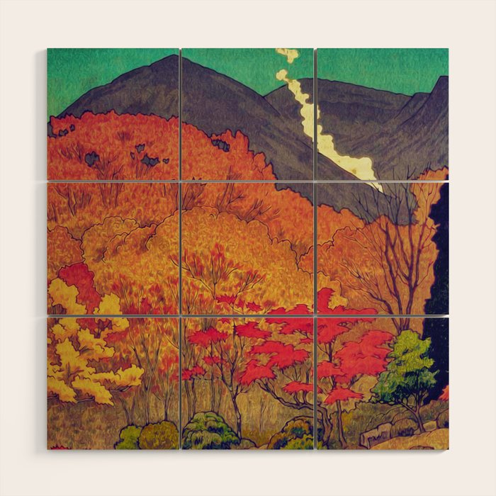Autumn Baths in Kaanaii Wood Wall Art Gallery Image 1
