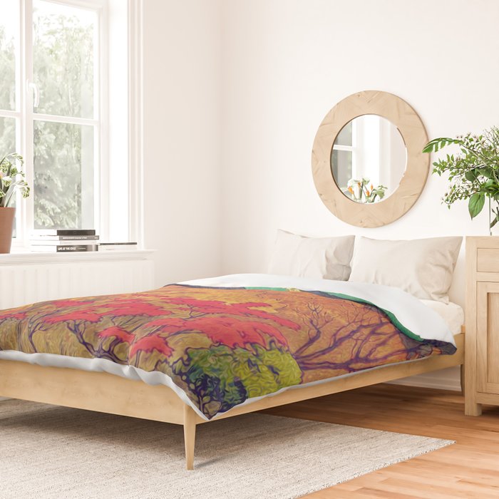 Autumn Baths in Kaanaii Duvet Cover Gallery Image 2