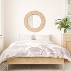 Toile de Jouy Vintage French Soft Lilac Blush Pastoral Pattern Duvet Cover Gallery Image 3
