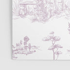 Toile de Jouy Vintage French Soft Lilac Blush Pastoral Pattern Poster Gallery Image 3