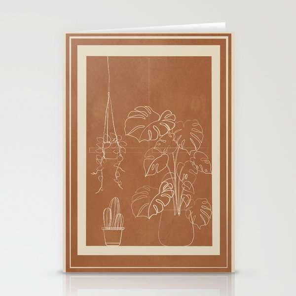 Minimal Window With Potted Plants 5 Stationery Card Gallery Image 2