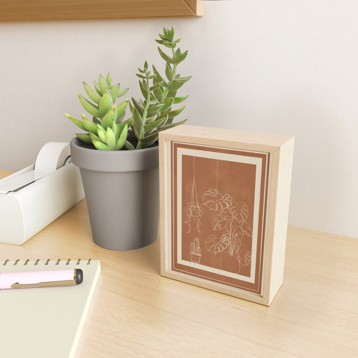 Minimal Window With Potted Plants 5 Mini Art Print Gallery Image 2