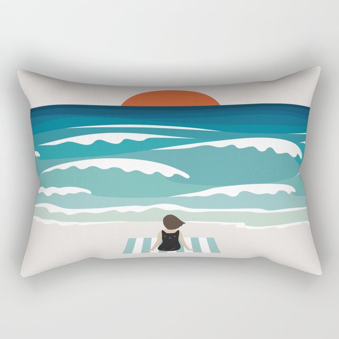 Cat Landscape 62 Rectangular Pillow Gallery Image 2