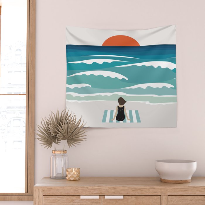 Cat Landscape 62 Wall Tapestry Gallery Image 2