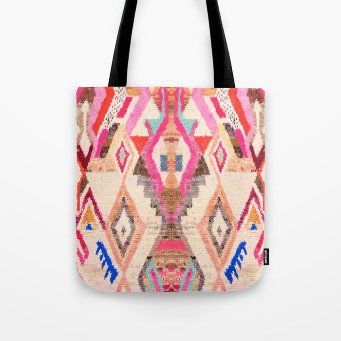 Traditional Vintage Moroccan Berber Design Tote Bag Gallery Image 1