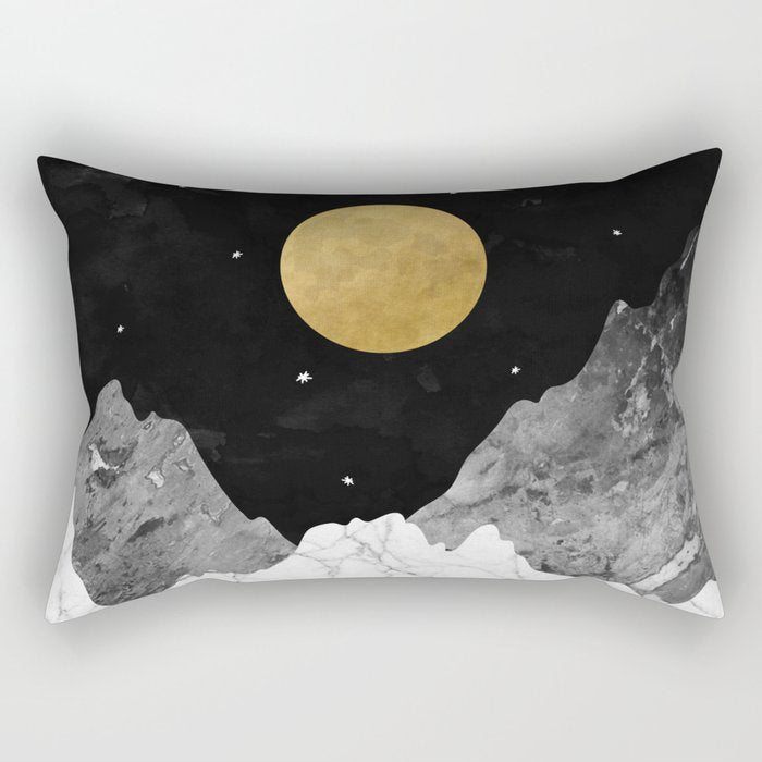 Moon and Stars Rectangular Pillow Gallery Image 2