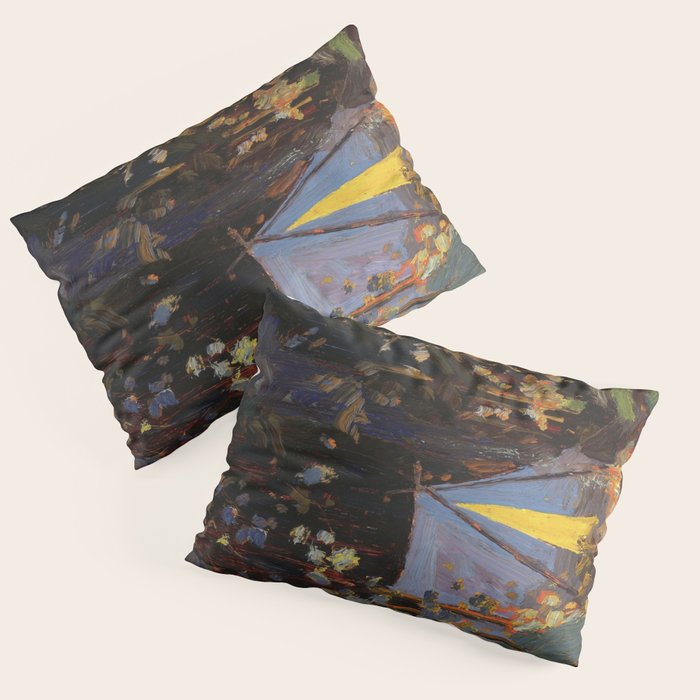 Tom Thomson Campfire 1916 Canadian Landscape Artist Pillow Sham Gallery Image 1