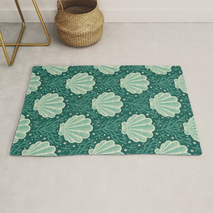 Seashell - sea green Rug Gallery Image 1