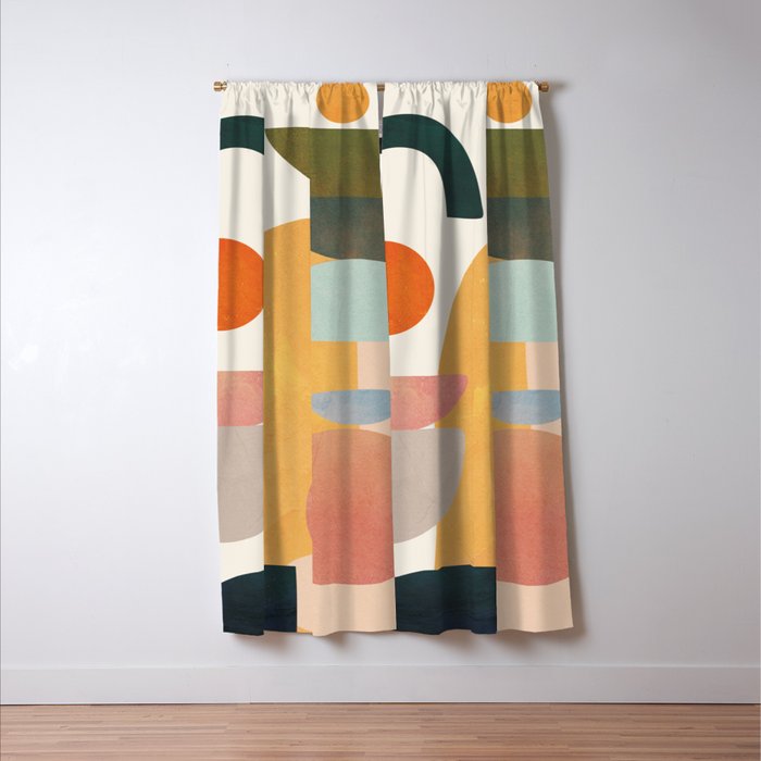 Modern Abstract Art 70 Window Curtain Gallery Image 3
