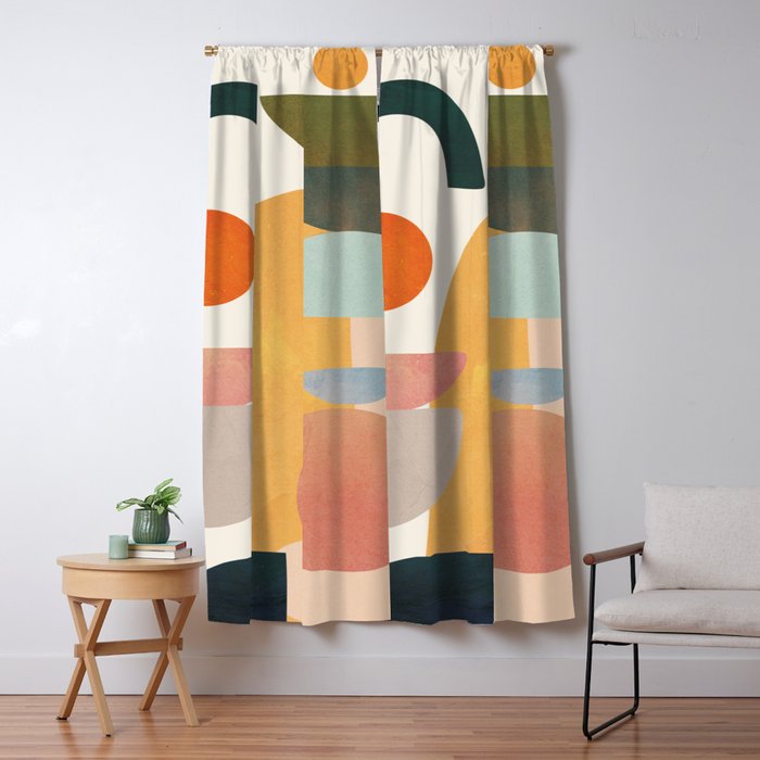 Modern Abstract Art 70 Window Curtain Gallery Image 5