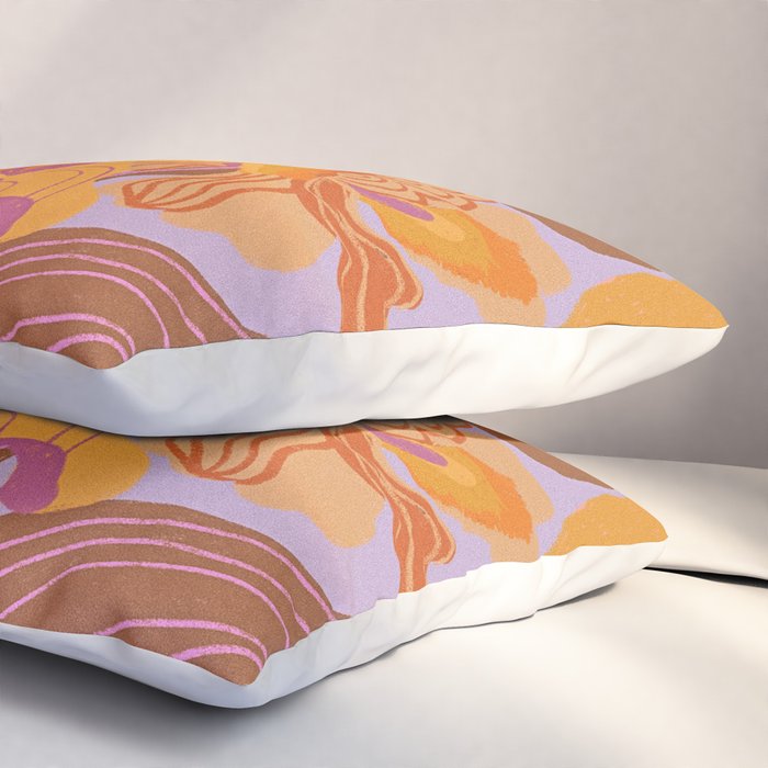 Orange flowers Pillow Sham Gallery Image 3