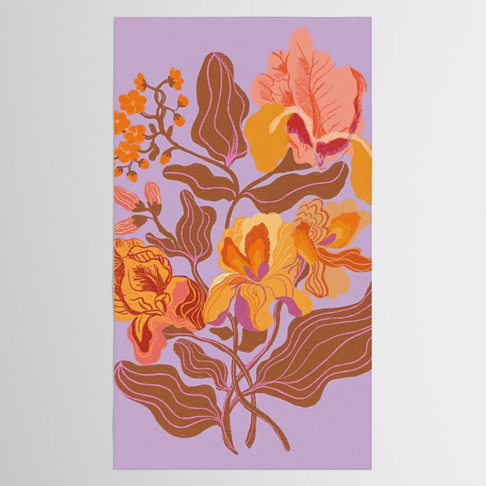 Orange flowers Tablecloth Gallery Image 2