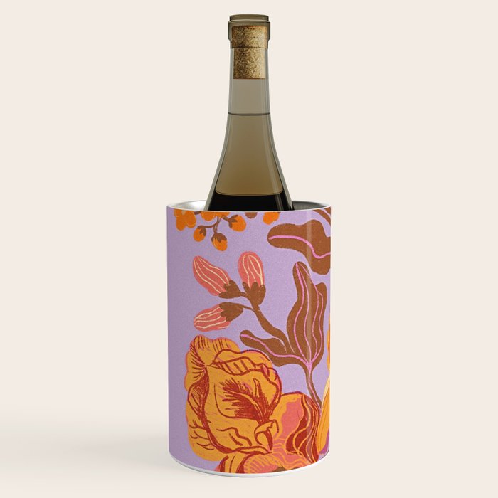 Orange flowers Wine Chiller Gallery Image 2