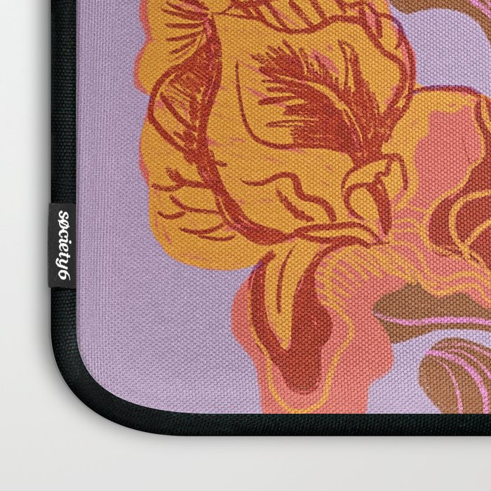 Orange flowers Laptop Sleeve Gallery Image 3
