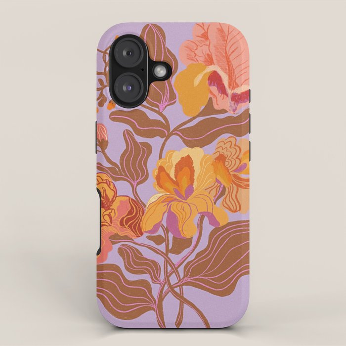 Orange flowers iPhone Case Gallery Image 1