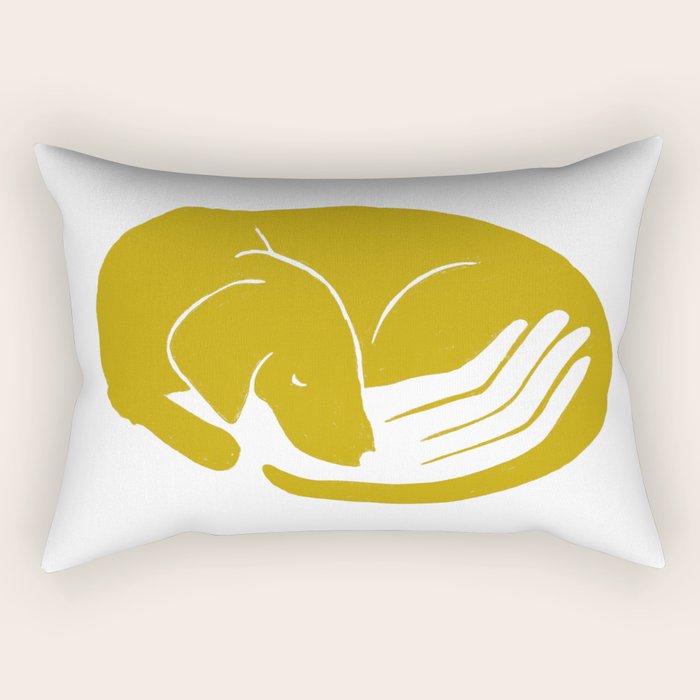 Dog Dreams Rectangular Pillow Gallery Image 2