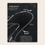 SpaceX Falcon Heavy Spacecraft NASA Rocket Blueprint in High Resolution (all black) Notebook Gallery Image 4