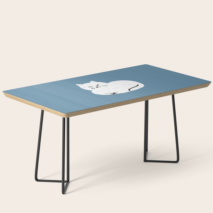 Comfy Cat WarmBlue Coffee Table Gallery Image 1