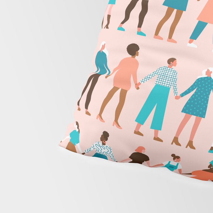 Women empower women feminist illustration collection. International womens day 8 of march graphic Pillow Sham Gallery Image 4