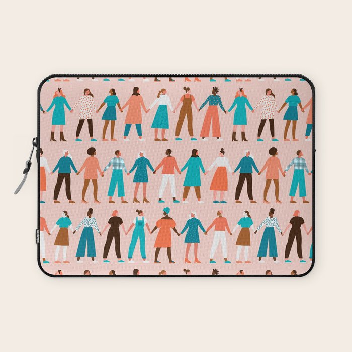 Women empower women feminist illustration collection. International womens day 8 of march graphic Laptop Sleeve Gallery Image 1