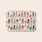 Women empower women feminist illustration collection. International womens day 8 of march graphic Bath Mat Gallery Image 1
