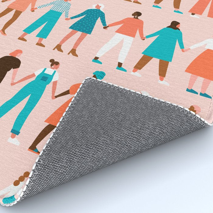 Women empower women feminist illustration collection. International womens day 8 of march graphic Rug Gallery Image 4