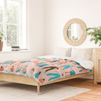 Women empower women feminist illustration collection. International womens day 8 of march graphic Duvet Cover Gallery Image 2