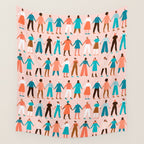 Women empower women feminist illustration collection. International womens day 8 of march graphic Wall Tapestry Gallery Image 4
