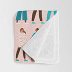 Women empower women feminist illustration collection. International womens day 8 of march graphic Throw Blanket Gallery Image 3