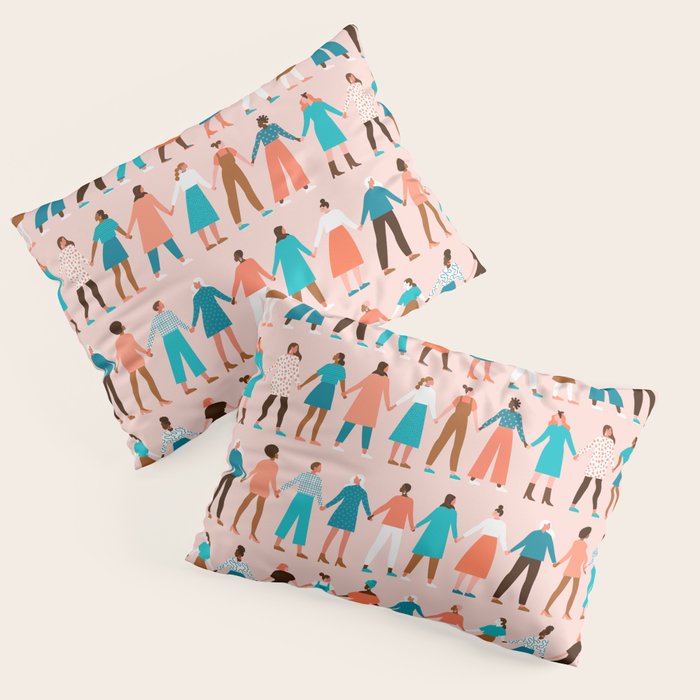 Women empower women feminist illustration collection. International womens day 8 of march graphic Pillow Sham Gallery Image 1