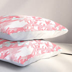 Modern hand painted coral pink teal reef coral floral Pillow Sham Gallery Image 3