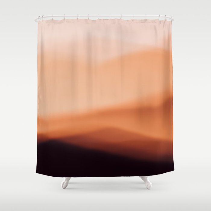 Terracotta Mountains Shower Curtain Gallery Image 1