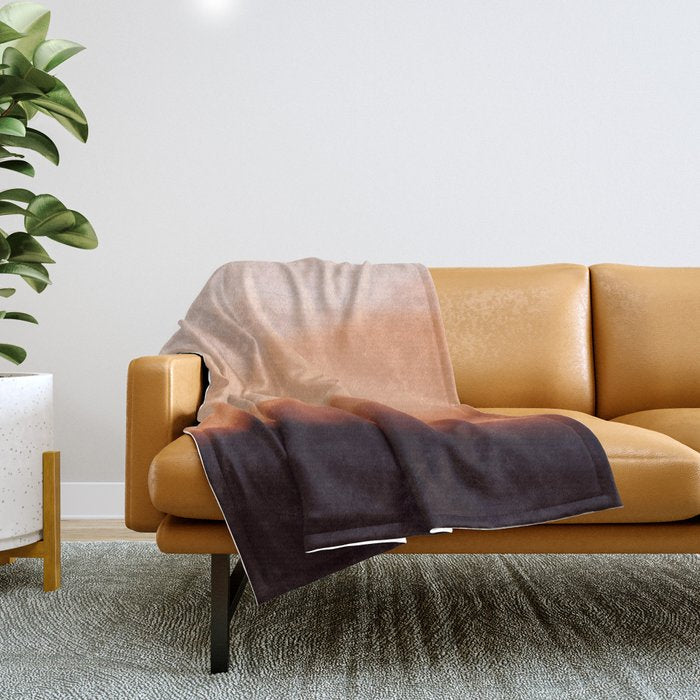 Terracotta Mountains Throw Blanket Gallery Image 1