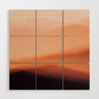 Terracotta Mountains Wood Wall Art Gallery Image 1