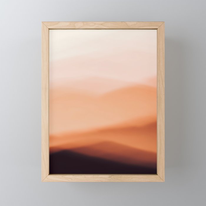 Terracotta Mountains Mini Art Print Gallery Image 1