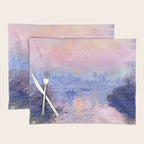 Claude Monet "Sunset on the Seine at Lavacourt. Winter Effect" Placemat Gallery Image 1
