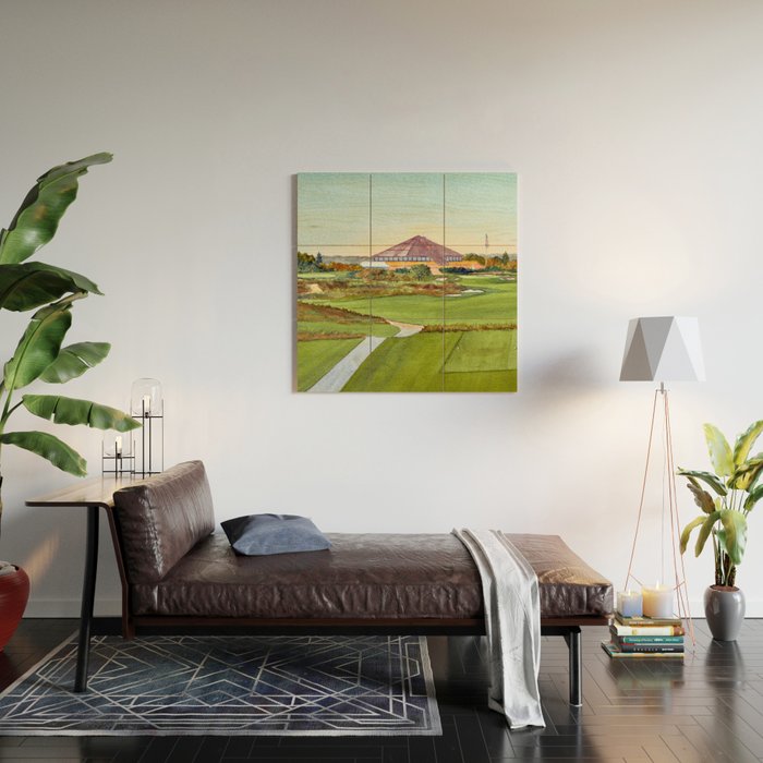 Montauk Downs State Park Golf Course New York Wood Wall Art Gallery Image 2