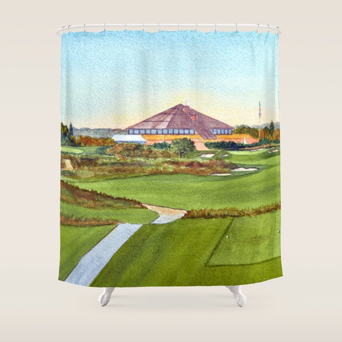 Montauk Downs State Park Golf Course New York Shower Curtain Gallery Image 1