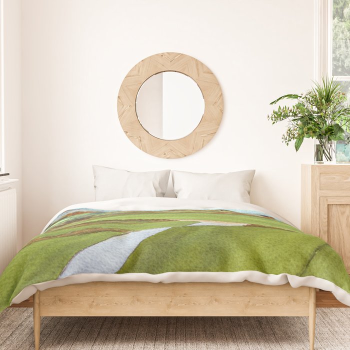 Montauk Downs State Park Golf Course New York Duvet Cover Gallery Image 3